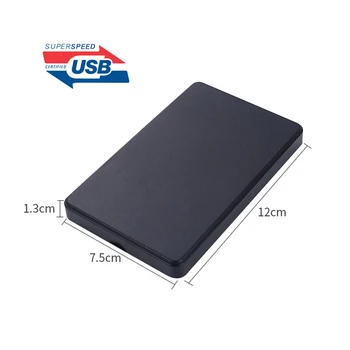 USB 3.0 5Gbps Vysokej Rýchlosti 2.5 palcový SATA Externý HDD Mobile Pevného Disku Prípade Box