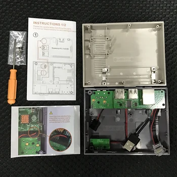 Raspberry Pi Ochrany Prípade, 7 V 1 NESPi pre Raspberry Pi 3B+ DIY Kit Ovládači Chladiaci Ventilátor chladiče 16GB Karta, Kábel