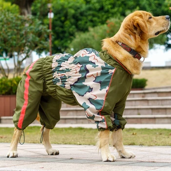 Pet Veľký Pes Pršiplášť Jumpsuit Nepremokavé Priedušné Oblečenie Pre Stredne Veľké Dievča Psov Daždi Kabát Francúzsky Buldog Labrador Plášť