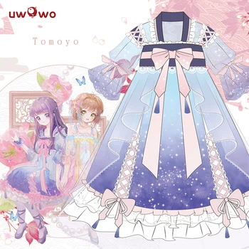 UWOWO Anime Sakura Card Captor Cosplay Tomoyo Daidouji Kostým Ženy Halloween Cosplay Kawaii Dievčatá v Krojoch Card Captor