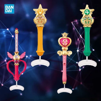 Pôvodné Bandai Sailor Moon Gashapon Star Medailón Zamaskovať Pero Hračky Údaje Jupiter, Venuša Kúzlo Prútik Henshin Držať Prút Dievčatá Darček