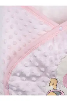 Pink Baby Girl Swaddle Nemocnice Zásuvky Novorodenca Teddy Cícer Vzor Bavlny, Mäkké Baby Kočík Posteľ Modely