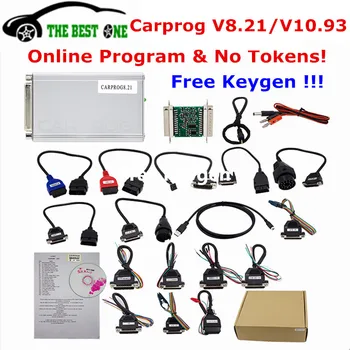 Zadarmo Keygen Online Carprog FW V8.21 V10.93 Celý Set Auto Repair Tool Auto Prog 8.21/10.93/10.05 Airbag/Rádio/Dash/ECU Programátor
