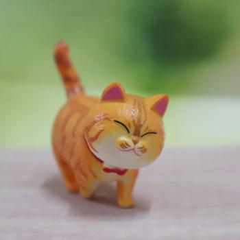 3ks Mini Cat Hračky Pre Auto Tabuli Dekorácie Roztomilý Kreslený 3D Postavy Bábiky Domov Stôl Auto Ozdoby na Auto Doplnky Interiéru