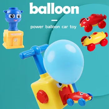 Výkon Balón Hračka Auto Inerciálnych Moc Balón Launcher Vzdelávanie Veda Experiment Puzzle Zábava Hračky Pre Deti Vianočný Darček
