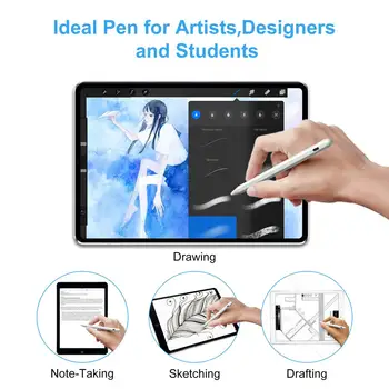 Inovovaný Stylus Pen s Palm Odmietnutie pre 2019 iPad Pro 12.9 11 palcový 10.2 / 2018 6. 9.7 / Vzduch 3 / Mini 5 Pre Apple Ceruzka 2