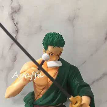 15 cm Anime Obrázok Hračky Jeden Kus Roronoa Zoro Santoryu Ver. Sedí držanie tela PVC Akcie Obrázok Hračky Kolekcia Model Darček Bábika