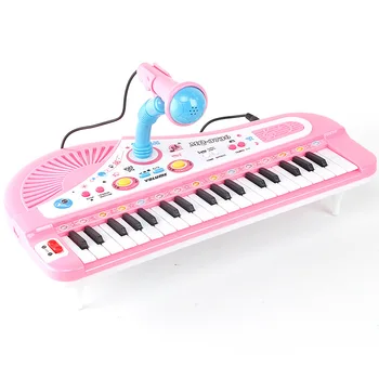 37 Kľúče Mini Elektronické Hudobné Klavír Výučby Klávesnice Klavíra S Mikrofónom Vzdelávacie Hračky, Hudobné Nástroje Pre Deti, Dievča
