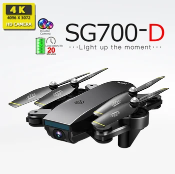 SG700D Drone 4K HD dual kamera, WiFi prenos fpv optický tok Rc vrtuľník Hučí Fotoaparát RC Drone Quadcopter Dron Hračka