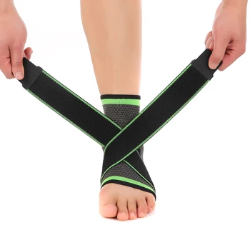 3D tkanie elastické nylon popruh členok podpory ortézy bedminton basketbal, futbal, taekwondo fitness chránič päty vybavenie telocvične