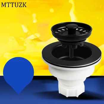 MTTUZK Luxusné vypúšťací ventil pre umývadlo a vane Vaňa vypúšťací ventil Kuchynský drez filter mozgov