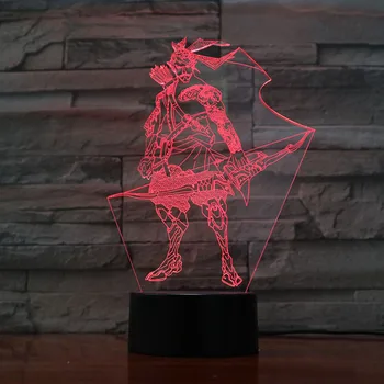 Hra Overwatch Deti Nočné Svetlo LED Senzor Shimada Hanzo Obrázok Spálňa Decor Svetlo Narodeninám TOKOV Tabuľka Nočné Lampy, Nočné