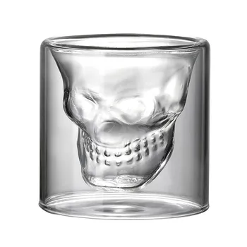 75ML Crystal Skull Pohár Tvorivé Vodka, Whisky Ghost Výstrel Lebka Hlavy Víno, Pivo, Pohár Sklo Domov Bar Club Party Okuliare, Poháre Sada