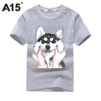 A15 T-shirt 3D Tlač Veľké Dievčatá Tee Košele pre Deti Deti T Tričko Letné Oblečenie Batoľa Dievčatá Oblečenie Veľkosti 6 8 10 12 14 rokov