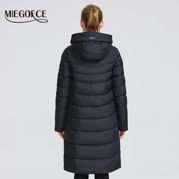 MIEGOFCE 2020 Nové Zimné dámske Bundy Kabát Jednoduché Ženy Parkas Teplé Zimné Žien Kabát Kvalitné Biologické-Dole Parkas