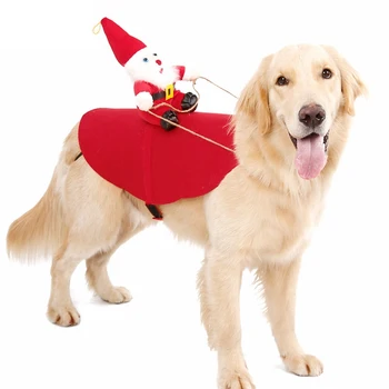 Vianoce Psa Kostýmy Pet Santa Oblečenie Obliekanie Bundy Kabáty pre Psov Zábavné francúzsky Buldog Chihuahua Pug Oblečenie