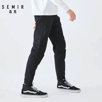 SEMIR Bežné nohavice mužov 2021 jar jeseň nové mid-vzostup ceruzka športové nohavice čierne nohavice pre človeka