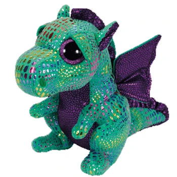 Ty Cinder Green Dragon Plyšové Bábiky Hračky 15 cm