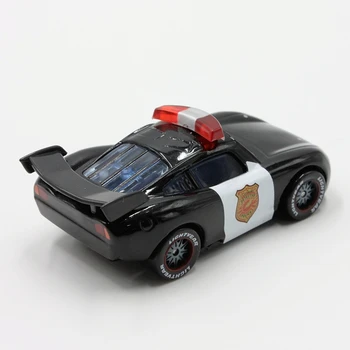 Oroginal Disney Pixar Cars Policajná verzia Lightning McQueen Diecast Kovové Roztomilé autíčko Pre Deti Darček, 1:55