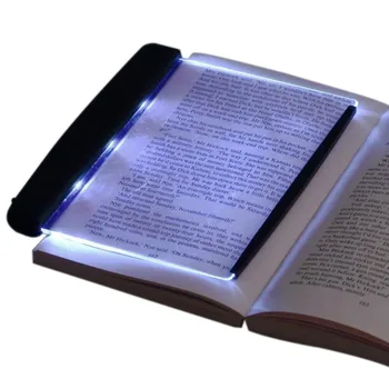 Kreatívne LED Knihy Ľahké Čítanie Noc Svetla Plochá Doska Prenosné Auto Cestovanie Panel Led Stolná Lampa pre Domáce Vnútorné Spálne