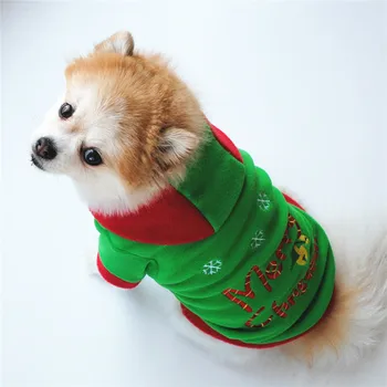 Zahustiť Teplé Zimné Oblečenie pre Psa Hoodies Pet Vianoce Oblečenie pre francúzsky Buldog Roztomilý Teacup Šteňa Oblečenie, Zimná Bunda Psa