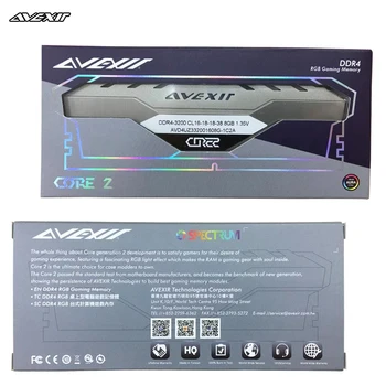 Avexir Core 2 ddr4 8GB 3000MHz RGB DIMM 32GB 2666MHz 3200mhz 3600mhz 16gb 32gb pc4 ram Ploche Pamäte Podpora doska