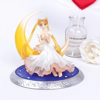 12.5 cm Cartoon Sailor Moon Akčné Figúrky Mesiac Energie Pvc Model Anime Zber Auta Darček Hračka 1Pcs akcie obrázok modelu darček hračky