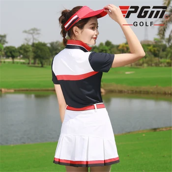 Pgm Golf Ženy Oblečenie Set Quick Dry Priedušná Športové Sukne Nastaviť Dámske Letné tričko Sukne Golf/Tenis Oblečenie, Obleky