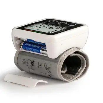 Lekársky Digitálny Zápästie Krvný Tlak Monitor Zápästie Sphygmomanometer Tensiometro BP Tonometer Arteriálny Tlak Heart Rate Meter