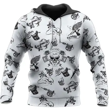 2020 Módne Mužov hoodies Viking Tetovanie lebky 3D Tlač hooded Mikina Unisex Bežné Ulici kostým sudadera hombre štýl-22