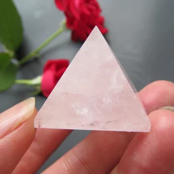 Móda Energy Healing Feng Shui Egypta Egyptská Crystal Clear Rose Quartz Pyramídy Ornament Domova Obývacej Miestnosti Dekorácie