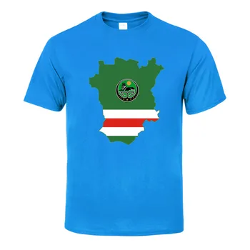 Čečenská Republika Ichkeria mapu Mužov, T Košele 2020 Letné Topy, Tričká Bavlna, Krátky Rukáv, som Celkom T-shirts