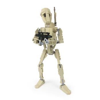 BuildMoc Star Plán Údaje B1 Super Battle Droid MOC Film Warrior Roboty Zbraň Stavebné kamene, Tehly Údaje Hračka Pre Deti,