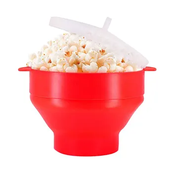 Microwaveable Silikónové Popcorn Popper, BPA Free Skladacie Horúci Vzduch Mikrovlnnej Popcorn Maker Misy, Použitie v Mikrovlnej Rúre