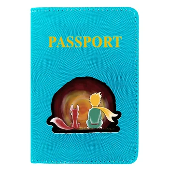 Klasické Roztomilý malý Princ Tlač Ženy Muži Pas Kryt Kožené Cestovné ID Kreditnej Karty Držiteľ Vrecko Peňaženky, Tašky