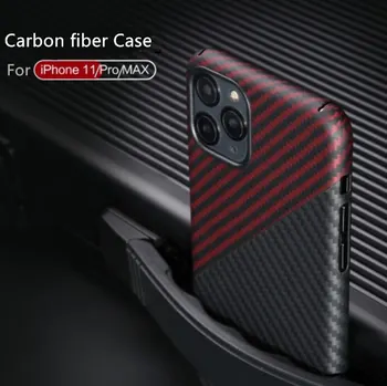 Luxry značky uhlíkových vlákien ochranné puzdro Pre apple iphone 11 pro max X Xs Xr telefón nárazníka, originálny dizajn