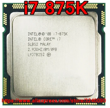 Originálne procesory Intel Core i7 875K Quad Core 2.93 GHz, LGA1156 8M Cache 95W i7-875K Ploche CPU doprava zadarmo rýchle lode von