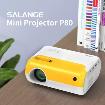 Mini Projektor LED Prenosné Domáce Kino Video 1080P Podporované Beamer Salange P80 2800 Lúmenov Film Proyector Hry Darček pre Deti