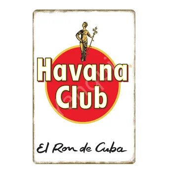 Havana Club Pivo Kovové Plagát Tin Známky Múr Umenia Maľby Plaketu Za Bar, Pub, Kaviareň Domova Vintage Retro Železa, Plechu YN188