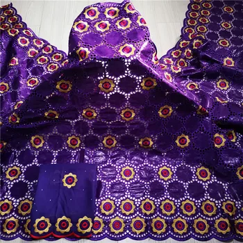 Africké bazin riche textílie s brode Najnovšie módne výšivky povodí čipky textílie s netto čipky 5 metrov 9L011101