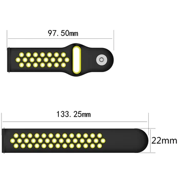 Pre Huawei Inteligentný Náramok S1/B5/fit/watch NOKIA OCELE Nahradenie 18 mm Farebné Mäkké Kremíka Watchband Zápästie