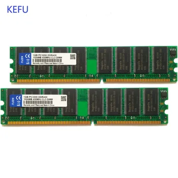 2GB, 2X 1GB DDR 400 PC3200 400MHz 184pin Non-ECC Ploche DIMM Pamäte Ram
