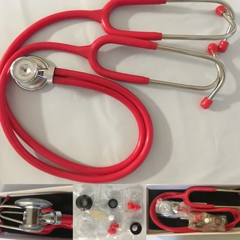 Profesionálne dvojité dual head výučby stetoskop s dvoma binaural estetoscopio zdravie monitory