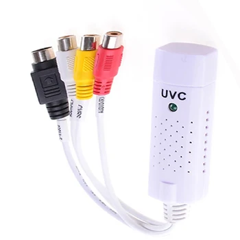 Prenosné UVC usb 2.0 Video & Audio Capture Karty Adaptéra USB TV UVC Zachytiť kartu vhs na dvd converter Podporu Okno 7/8 XP