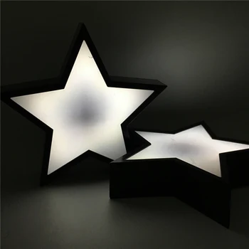 Nové 3D Tvorivé Hviezdy Nočné Svetlo Led Dekor Lampa Novinka DIY Kino Light Box Pre Deti Darček Domov Správu, Dekorácie Osvetlenie