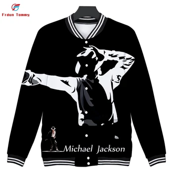 2019 Nové Michael Jackson 3D tlač módne Bežné Baseball Jacket Žien a mužov v Teple a pohodlí Hot Predaj kpops Bunda