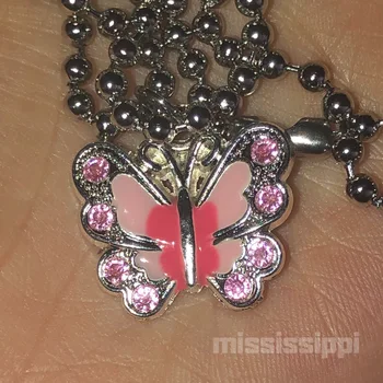 Crystal Motýľ Estetické Náhrdelník Harajuku Chokert Strany Šperky pre Ženy Muž Priateľstvo Dievča Dary