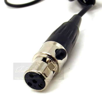 Mini XLR 4 Pin TA4F 4PIN Konektor Earhook HeadWorn Headset Mikrofón hlavový most Mic Mike Pre SHURE Bezdrôtový BodyPack Vysielač