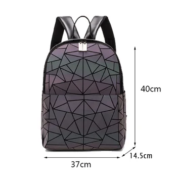 Nový Ženy Batoh Žena Geometrické Školské Tašky Pre Dospievajúcich Dievčat Veľkú Kapacitu, Batohy Cestovné Tašky Holografické Bagpack 2020