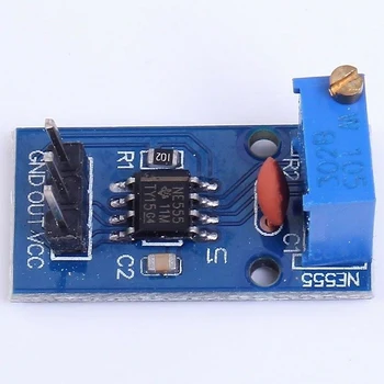 10Pcs NE555 Nastaviteľný Odpor Frekvencia Impulzov Generátor Modul pre Jeden Kanál Výstupný Modul 5-12V pre Arduino Smart Auto